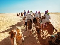Tunezja, festiwal, zima, pustynia, Sahara