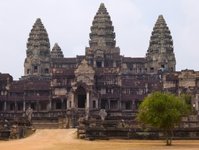 Kambodża, Angkor Wat, kompleks, świątynie, atrakcja, największy, turyści, podróżni, zwiedzanie, komputer, Google Street View