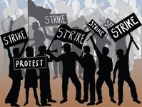 strajk, Bruksela kolejarze, Pary mieciarze