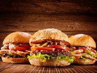 gastronomia, fast food, sie, restauracja, burgery, jedzenie